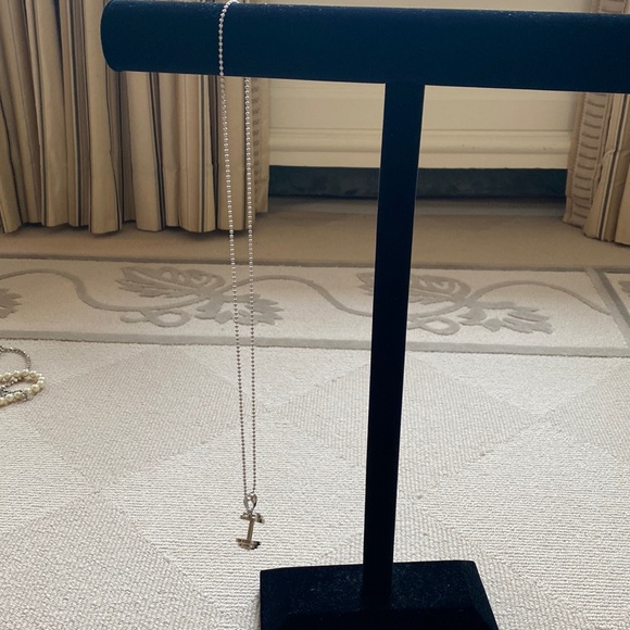 Silver 30 Inch Chain with Large Dumbbell. - Picture 4 of 5